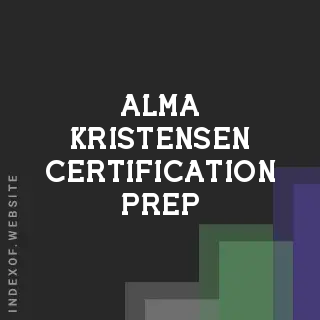 Alma Kristensen Certification Prep | Indexof
