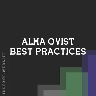 Alma Qvist Best Practices | Indexof