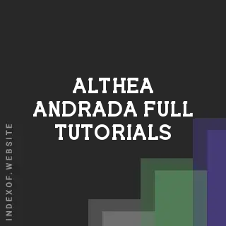 Althea Andrada Full Tutorials | Indexof