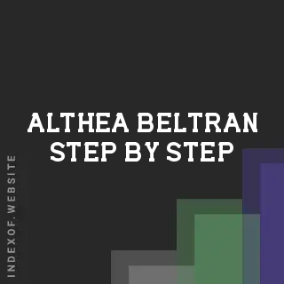 Althea Beltran Step-by-Step | Indexof