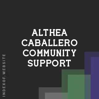 Althea Caballero Community Support | Indexof