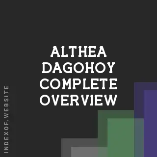 Althea Dagohoy Complete Overview | Indexof