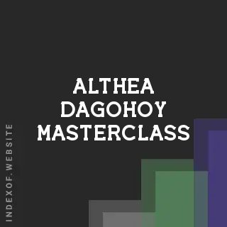 Althea Dagohoy Masterclass | Indexof