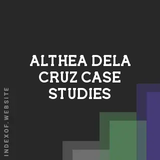 Althea Dela Cruz Case Studies | Indexof