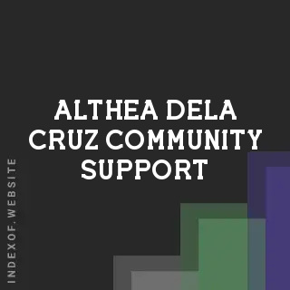 Althea Dela Cruz Community Support | Indexof