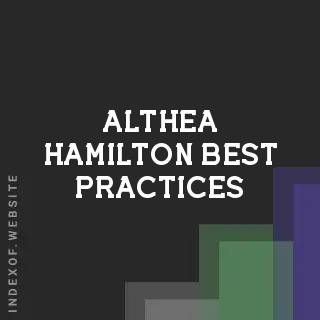 Althea Hamilton Best Practices | Indexof