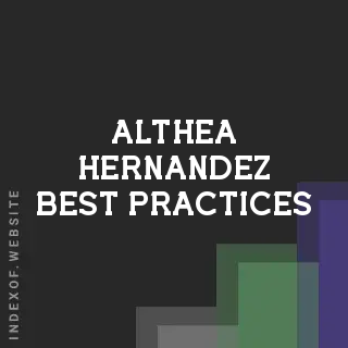Althea Hernandez Best Practices | Indexof