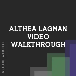 Althea Lagman Video Walkthrough | Indexof