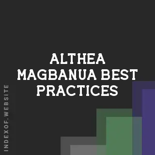 Althea Magbanua Best Practices | Indexof