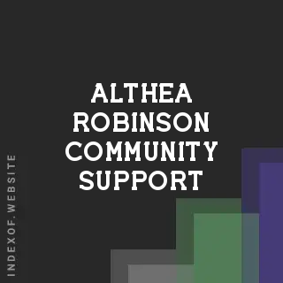 Althea Robinson Community Support | Indexof