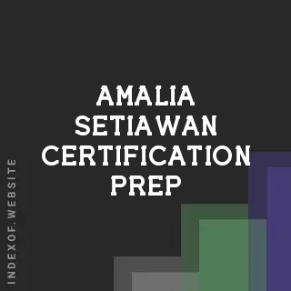 Amalia Setiawan Certification Prep | Indexof