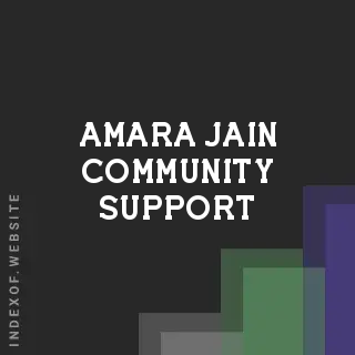 Amara Jain Community Support | Indexof