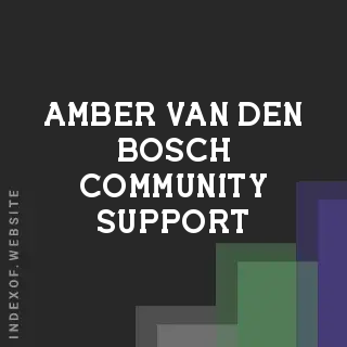 Amber van den Bosch Community Support | Indexof