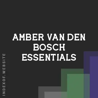 Amber van den Bosch Essentials | Indexof