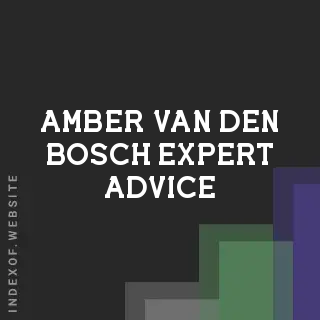 Amber van den Bosch Expert Advice | Indexof