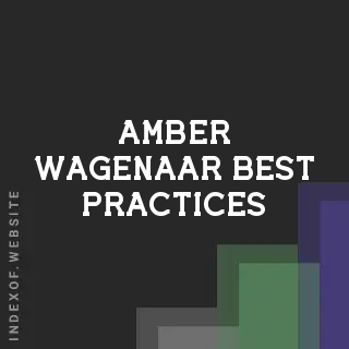Amber Wagenaar Best Practices | Indexof