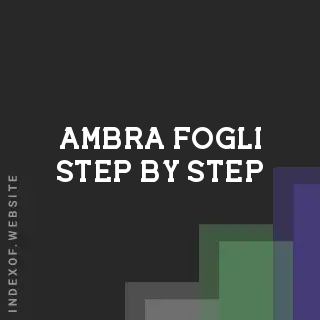 Ambra Fogli Step-by-Step | Indexof
