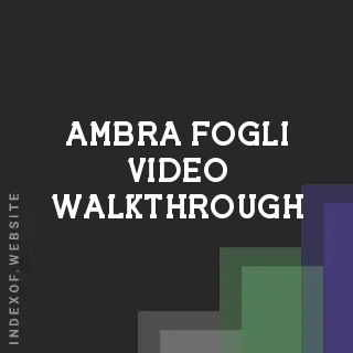 Ambra Fogli Video Walkthrough | Indexof
