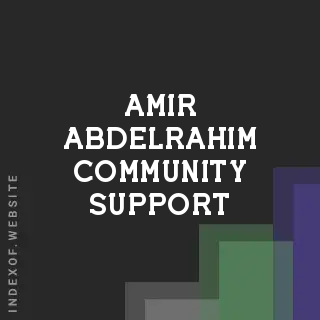 Amir Abdelrahim Community Support | Indexof