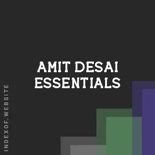 Amit Desai Essentials | Indexof