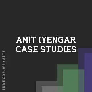 Amit Iyengar Case Studies | Indexof