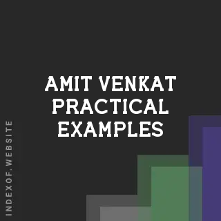 Amit Venkat Practical Examples | Indexof