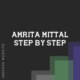 Amrita Mittal Step-by-Step | Indexof