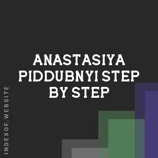 Anastasiya Piddubnyi Step-by-Step | Indexof