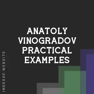 Anatoly Vinogradov Practical Examples | Indexof
