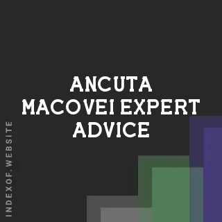 Ancuta Macovei Expert Advice | Indexof
