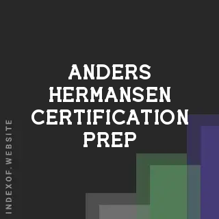 Anders Hermansen Certification Prep | Indexof