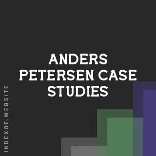 Anders Petersen Case Studies | Indexof