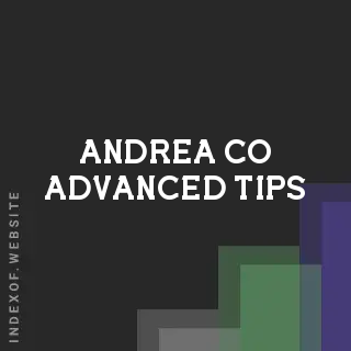 Andrea Co Advanced Tips | Indexof
