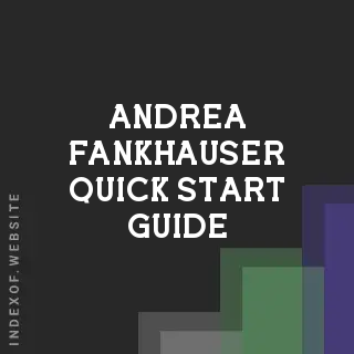 Andrea Fankhauser Quick Start Guide | Indexof
