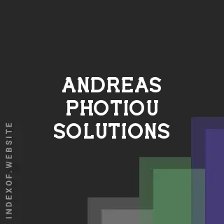 Andreas Photiou Solutions | Indexof