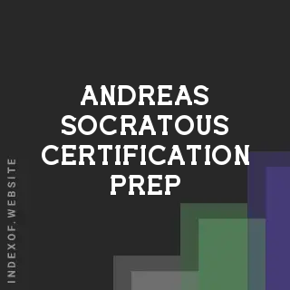 Andreas Socratous Certification Prep | Indexof