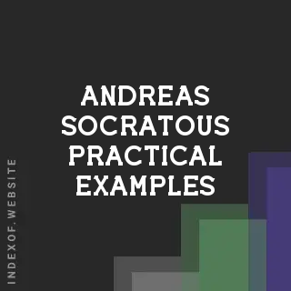 Andreas Socratous Practical Examples | Indexof