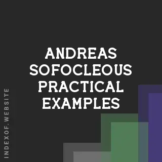 Andreas Sofocleous Practical Examples | Indexof