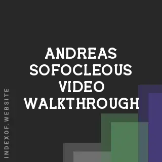Andreas Sofocleous Video Walkthrough | Indexof