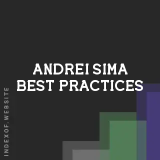 Andrei Sima Best Practices | Indexof