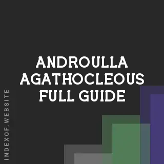 Androulla Agathocleous Full Guide | Indexof