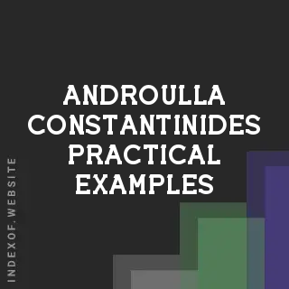 Androulla Constantinides Practical Examples | Indexof