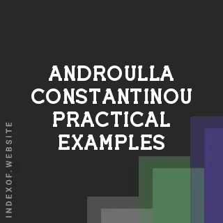 Androulla Constantinou Practical Examples | Indexof