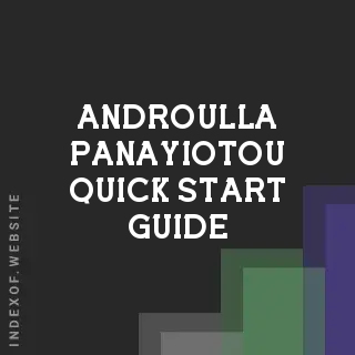Androulla Panayiotou Quick Start Guide | Indexof