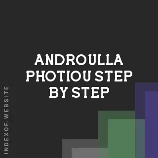 Androulla Photiou Step-by-Step | Indexof