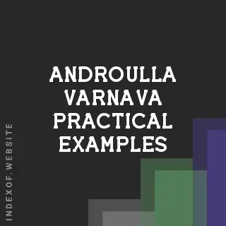 Androulla Varnava Practical Examples | Indexof