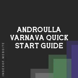 Androulla Varnava Quick Start Guide | Indexof