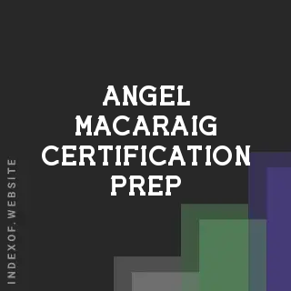Angel Macaraig Certification Prep | Indexof