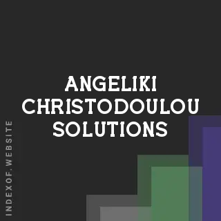 Angeliki Christodoulou Solutions | Indexof