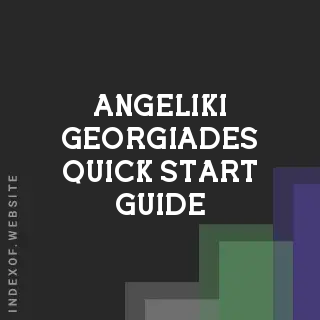 Angeliki Georgiades Quick Start Guide | Indexof
